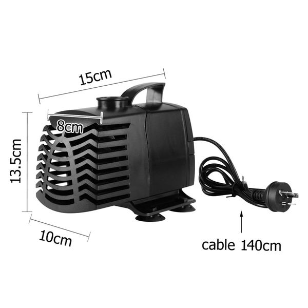 3000LPH Aquarium Fountain Pond Submersible Water Pump