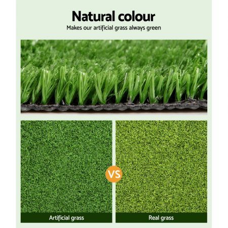 Primeturf Artificial Grass 1mx10m 17mm Synthetic Fake Lawn Turf Plant Plastic Olive