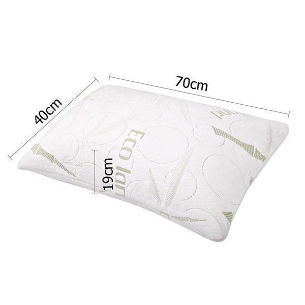 Giselle Bedding Memory Foam Pillow Bamboo Twin Pack