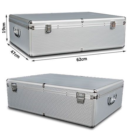 Aluminium CD DVD Bluray Storage Case Box 1000 Discs