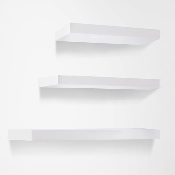 Artiss Floating Wall Shelf Set of 3 White