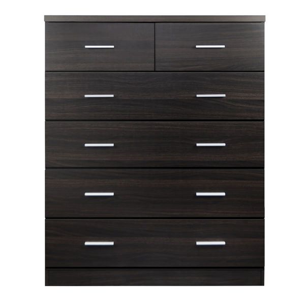 Artiss 6 Chest of Drawers - ANDES Walnut