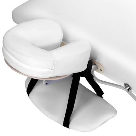 Zenses Massage Table 75cm 3 Fold Aluminium Beauty Bed Portable Therapy White
