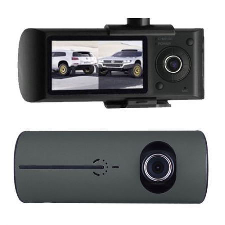 2.7" Vehicle Car DVR Camera Video Recorder Dash Cam G-Sensor GPS Dual Len Camera + Free 8 GB TF Card