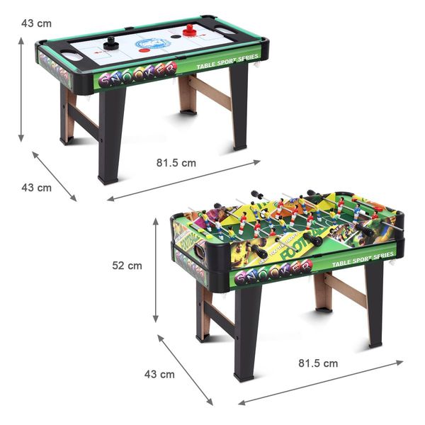 4-in-1  Games Table- Air Hockey / Pool / Foosball / Table Tennis