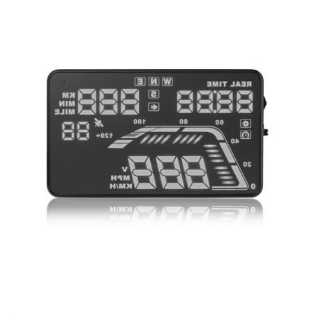 Q7 5.5 Car HUD Head Up Display GPS Speed Warning System Fuel Consumption New