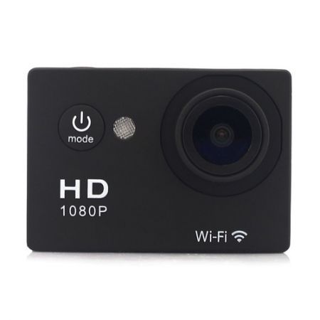 Waterproof 12MP WiFi Full HD 1080P 2.0 Inch Sports Camera DV DVR SJ4000 W9 -Black + Free 8 GB TF Card