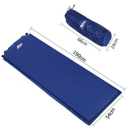 Self inflating Mattress Single 6cm - Blue