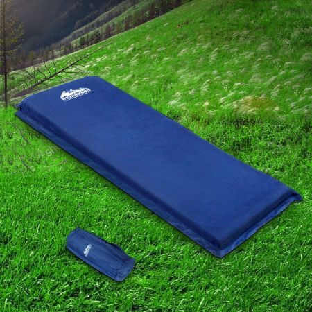 Self inflating Mattress Single 8cm - Blue