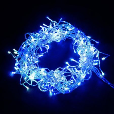 Jingle Jollys Christmas Lights 20M 800 LED Icicle Light Blue White Decorations