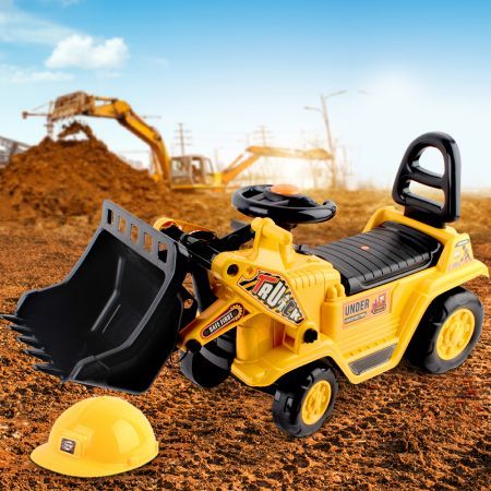 Kids Ride On Bulldozer - Yellow