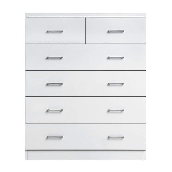 Artiss 6 Chest of Drawers - ANDES White