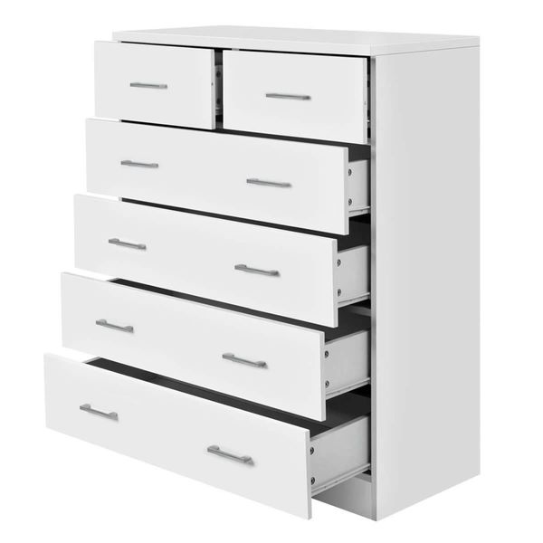 Artiss 6 Chest of Drawers - ANDES White