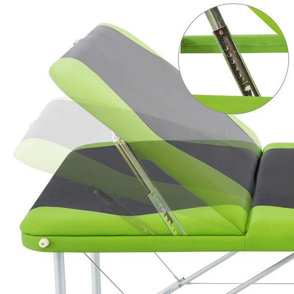 Zenses Massage Table 75cm 3 Fold Aluminium Beauty Bed Portable Therapy