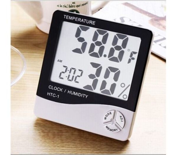 High-Accuracy Lcd Digital Thermometer Hygrometer Electronic Clock