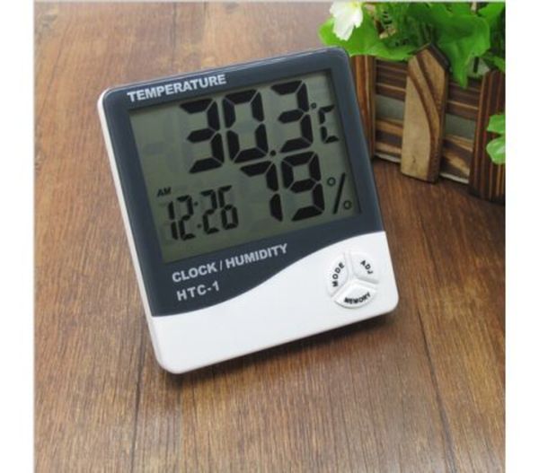 High-Accuracy Lcd Digital Thermometer Hygrometer Electronic Clock