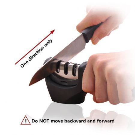 Knife Sharpener Professional 3 Stage Sharpening System Both Steel & Ceramic Knives in All Sizes