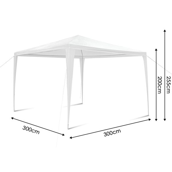 3x3m White Waterproof Outdoor Garden Gazebo