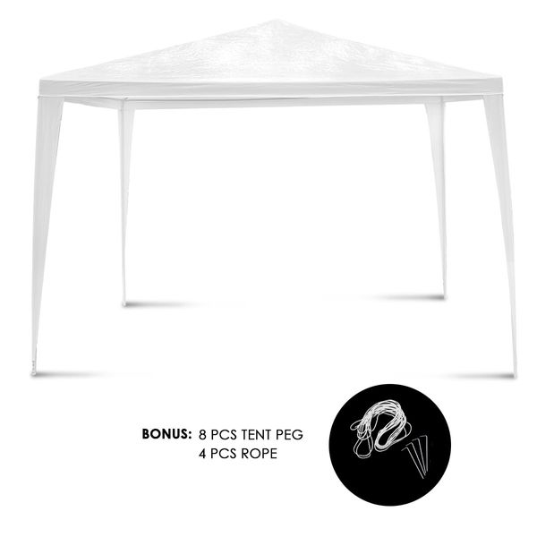 3x3m White Waterproof Outdoor Garden Gazebo