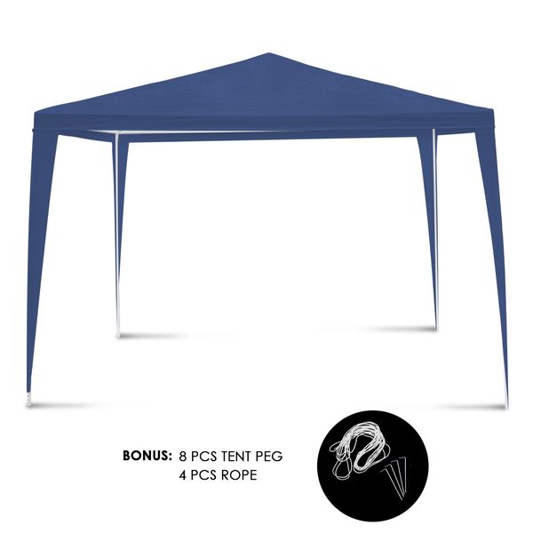 3x3m Blue Waterproof Outdoor Garden Gazebo