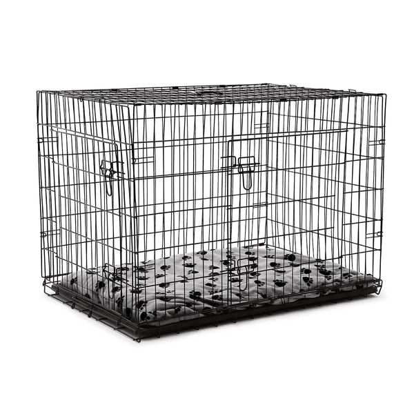 Dog Crate Puppy Cage Cat Crate Kennel Rabbit House with Bed Collapsible XL 42"