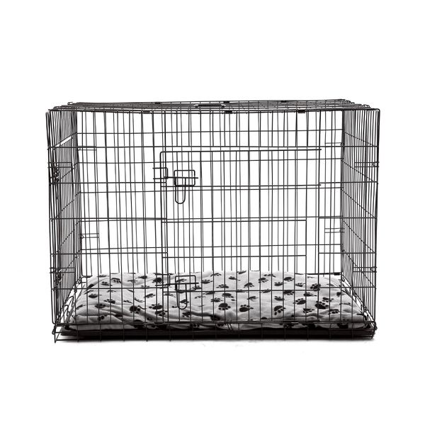 Dog Crate Puppy Cage Cat Crate Kennel Rabbit House with Bed Collapsible XL 42"