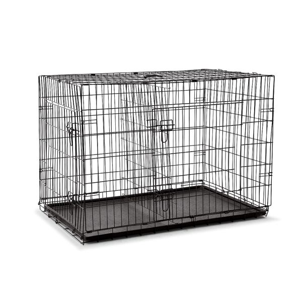 Dog Crate Puppy Cage Cat Crate Kennel Rabbit House with Bed Collapsible XL 42"