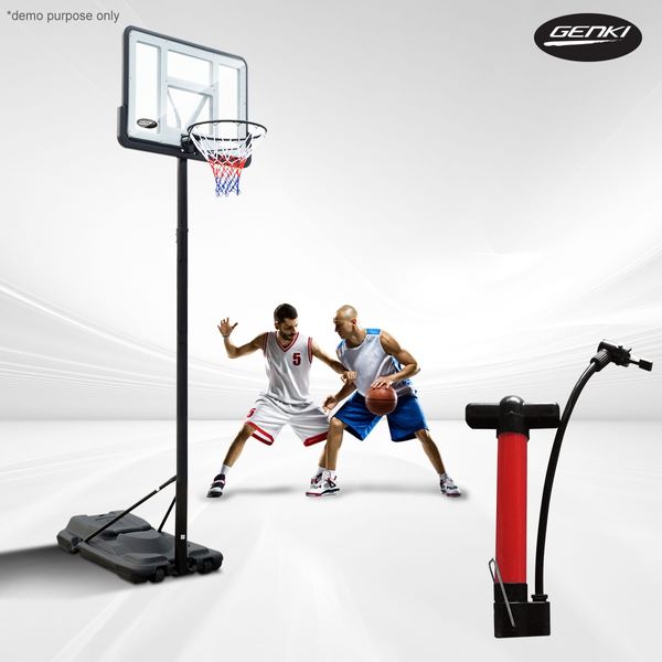 Rust Resistant Basketball Hoop System with Adjustable Height 