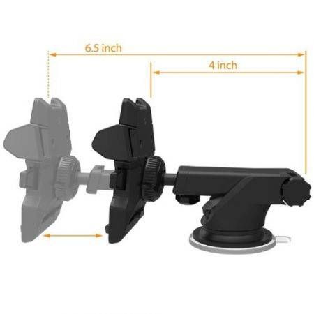 LUD Universal Mobile Phone Car Mount Windshield/Dashboard Cradle Holder Kits 360