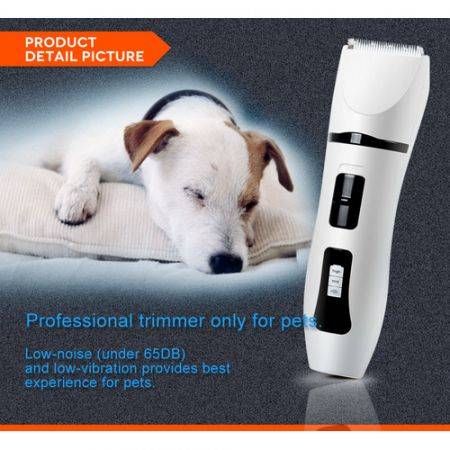 Rechargeable Detachable Blade Pet Grooming Clipper Cordless Electric Hair Trimmer for Quick Safe Cutting