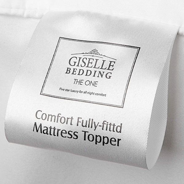 Giselle Bedding Mattress Topper Pillowtop Bamboo Double