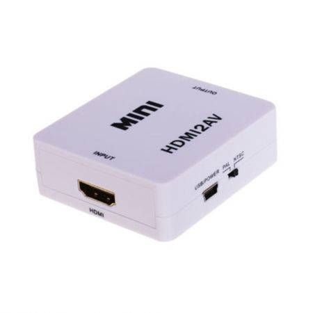 LUD HDMI TO AV HDMI to RCA Video Audio AV CVBS Adapter Converter 1080p HDTV