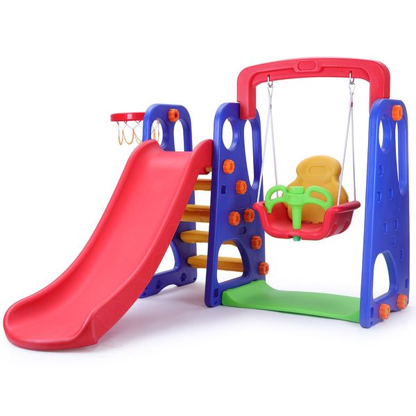 Childrens Swing and Slide Basketball Activity Center NON Toxic