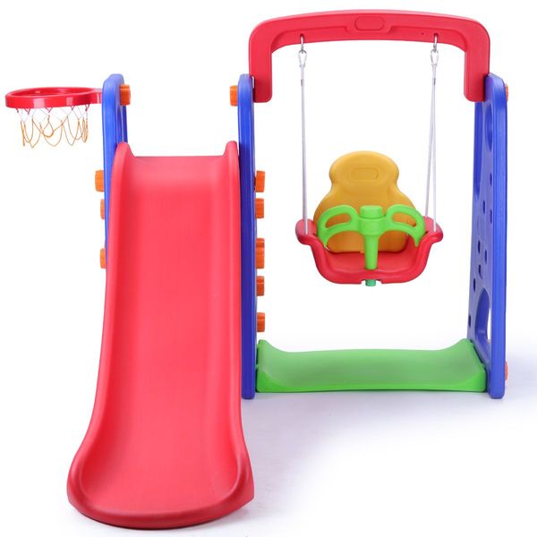 Childrens Swing and Slide Basketball Activity Center NON Toxic