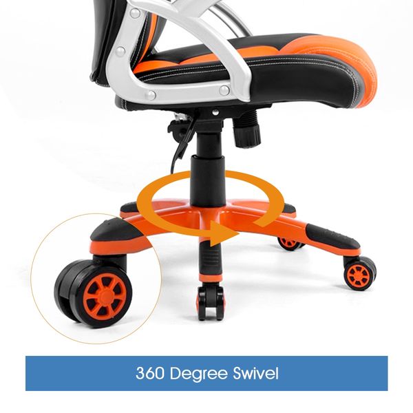 Racing Office Computer Home Gaming Chair-Orange/Black