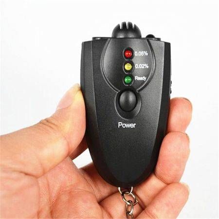 Portable Alcohol Detector Breath Tester Breathalyzer Breathalyser Keyring