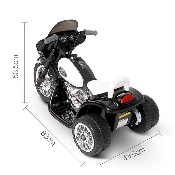 Rigo Kids Ride On Motorbike Motorcycle Toys Black White