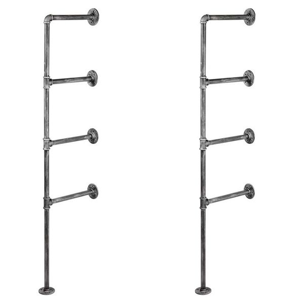 Artiss Floating DIY Pipe Shelf Metal Brackets Set of 2