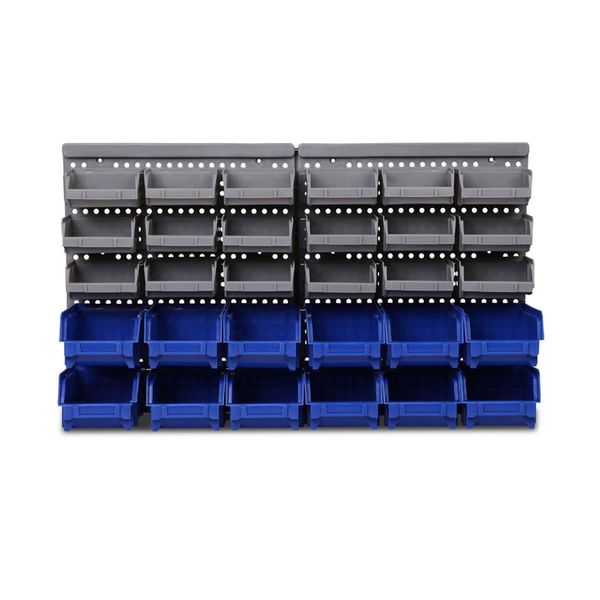 Giantz 30 Storage Bin Rack Wall Mounted