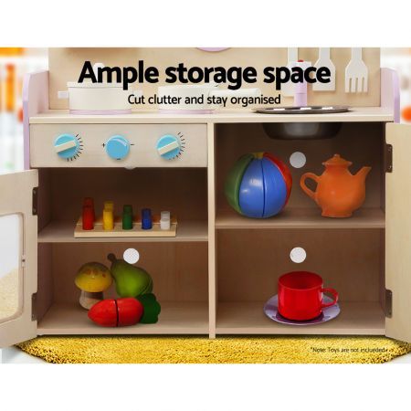 7 Piece Wooden Kitchen Play Set