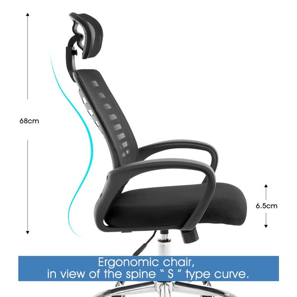 Executive Office Boardroom Computer Chair with Mesh Cushions and Armchair