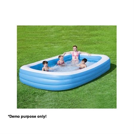 BESTWAY Blue Rectangular Large Inflatable Outdoor Family Pool