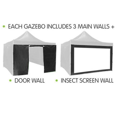 Wallaroo 3x3 Marquee - Pop Up Gazebo - Black