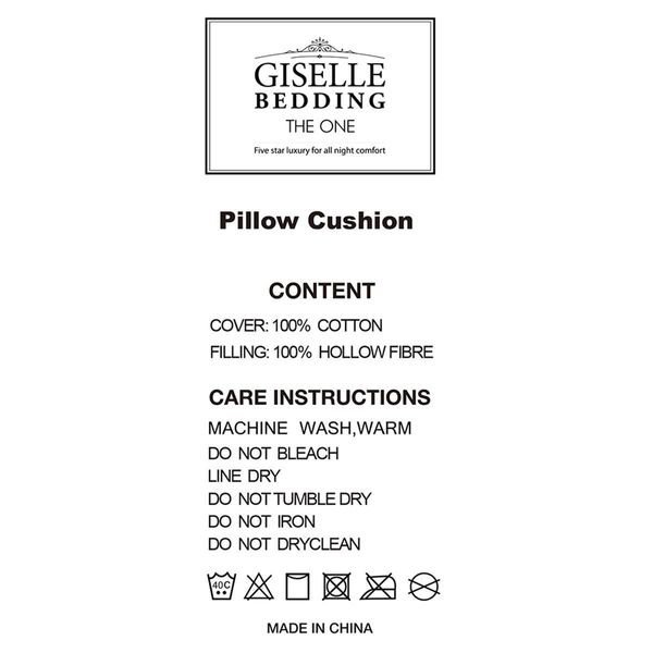 Giselle Bedding 4 Pack Bed Pillow Family Hotel 48X73CM