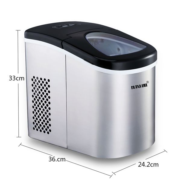 2.4L Portable Ice Maker with LED Control Panel