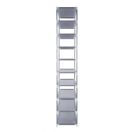 Artiss 10-Tier Shoe Rack Stackable 50 Pairs Grey