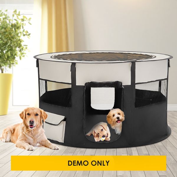 Pet Dog Playpen Puppy Cat Soft Pen Crate Kennel Enclosure Cage Portable Outdoors Indoors XL