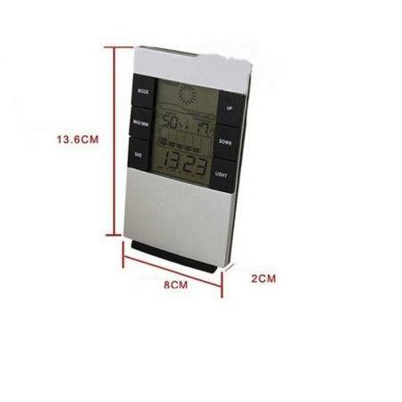 LCD digital hygrometer weather alarm clock