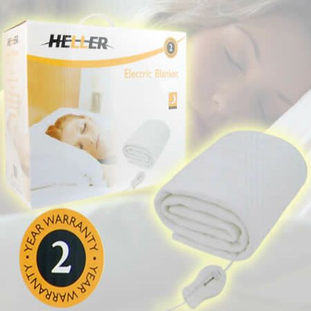 Heller Single Size Tie Down Electric Blanket