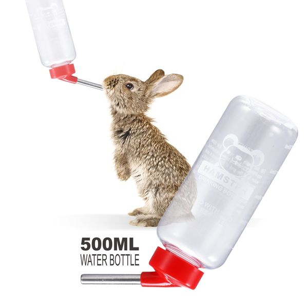 Rabbit Hutch Metal Pet Bunny House Cage Mobile Safety Pen Small Animal Home Water Bottle 100cm